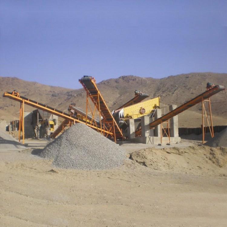 河南安陽時(shí)產(chǎn)300噸砂石料生產(chǎn)線-河南紅星礦山機(jī)器